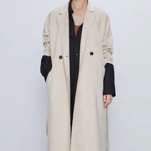 Zara Cream Trench Coat